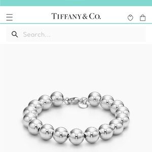 Tiffany’s silver bead bracelet